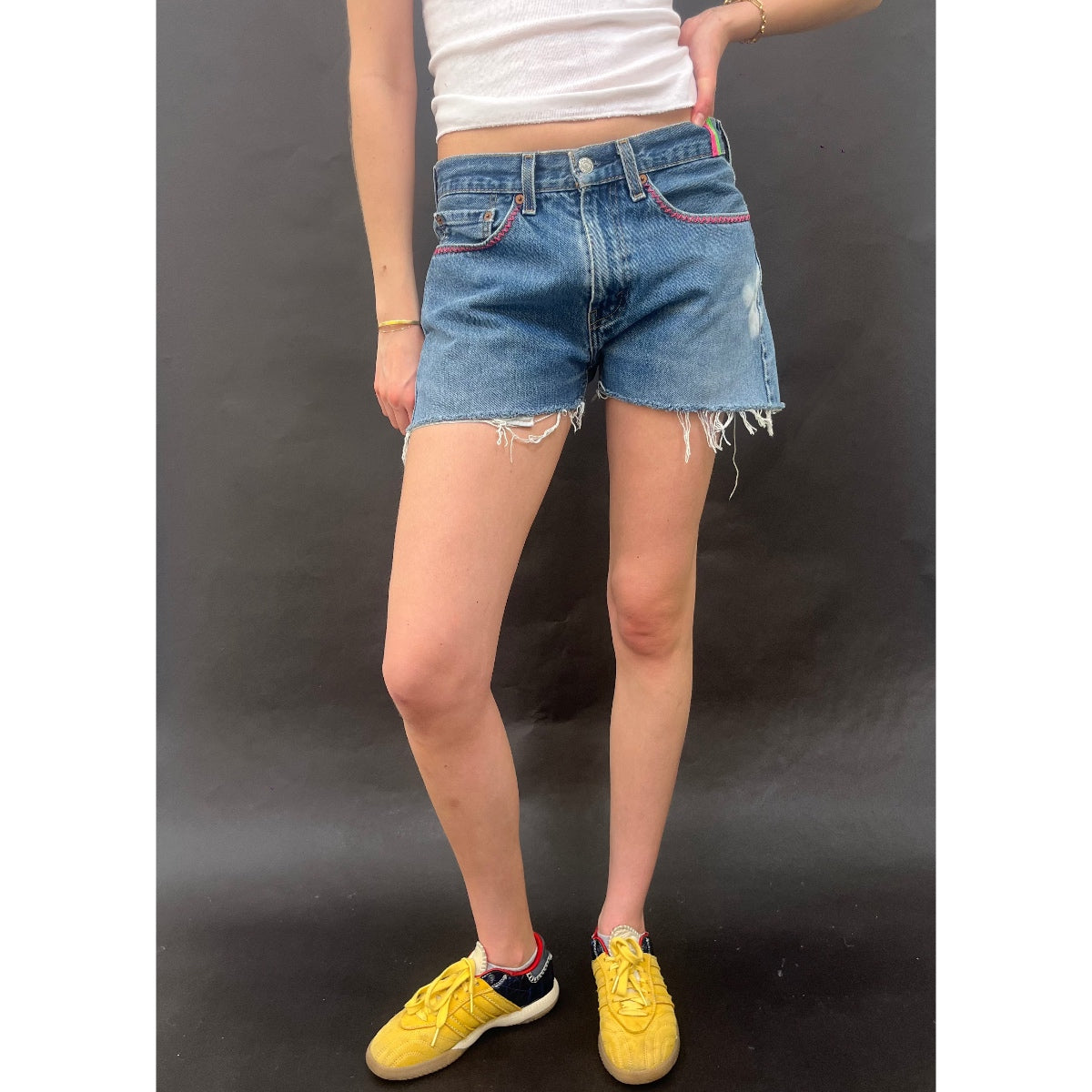 *NEW* Useless Zig Zag Levi's Cut Offs