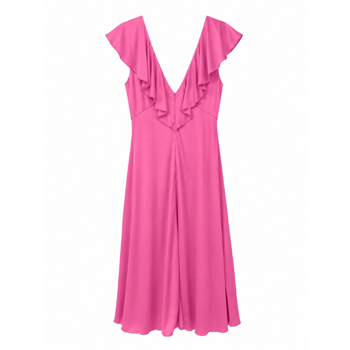 *NEW* Slinky Ruffle Dress Pink
