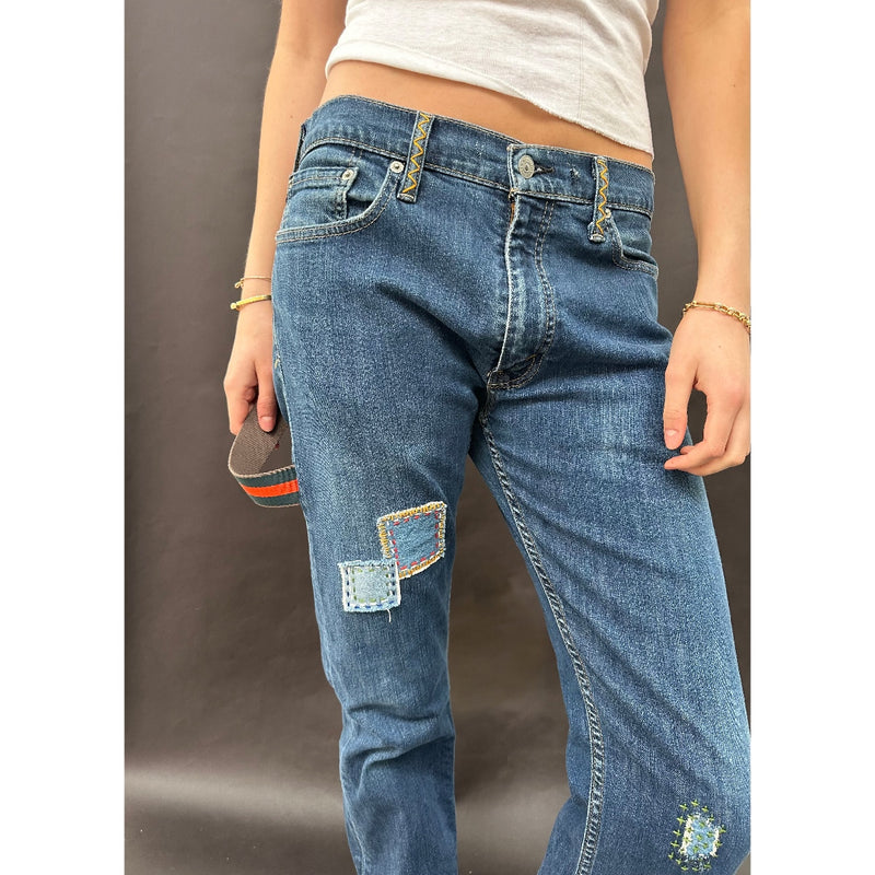 *NEW* Useless Patched Levi's with Carpenter Strap