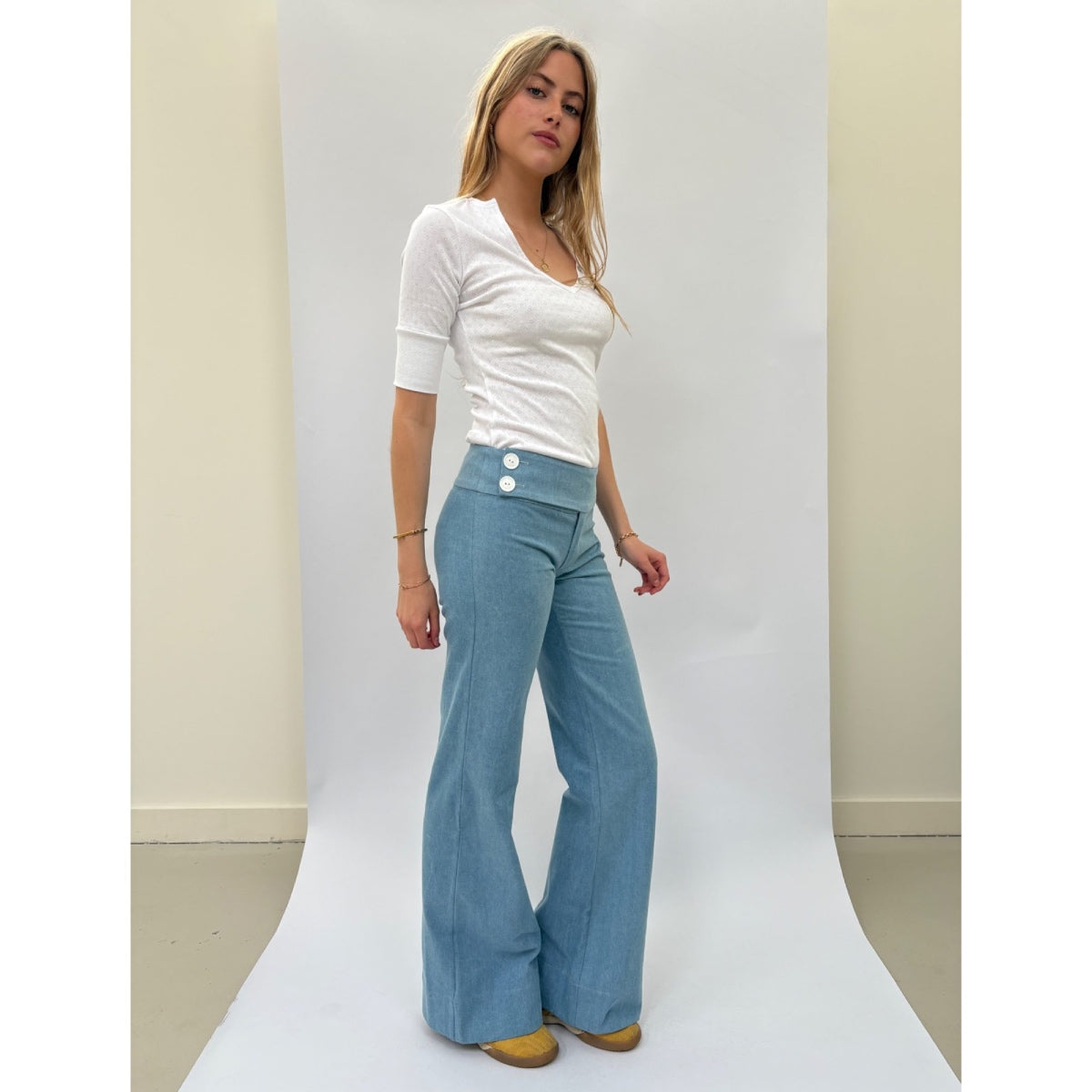 *NEW* Low Rise Trousers Light Denim