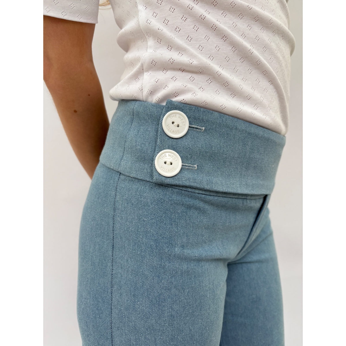 *NEW* Low Rise Trousers Light Denim