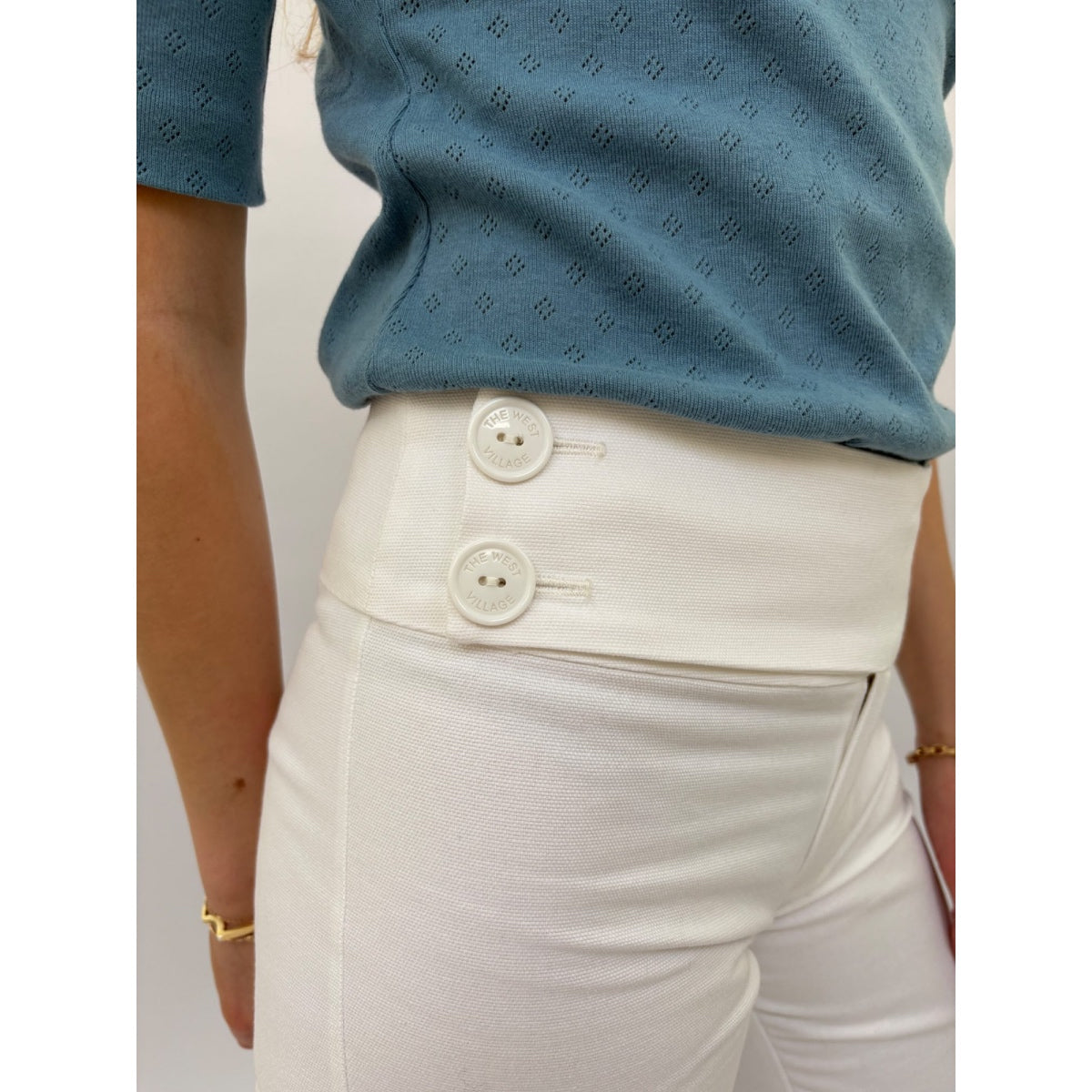 *NEW* Low Rise Trousers White