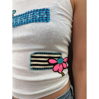 *NEW* Useless White Tank With Florals