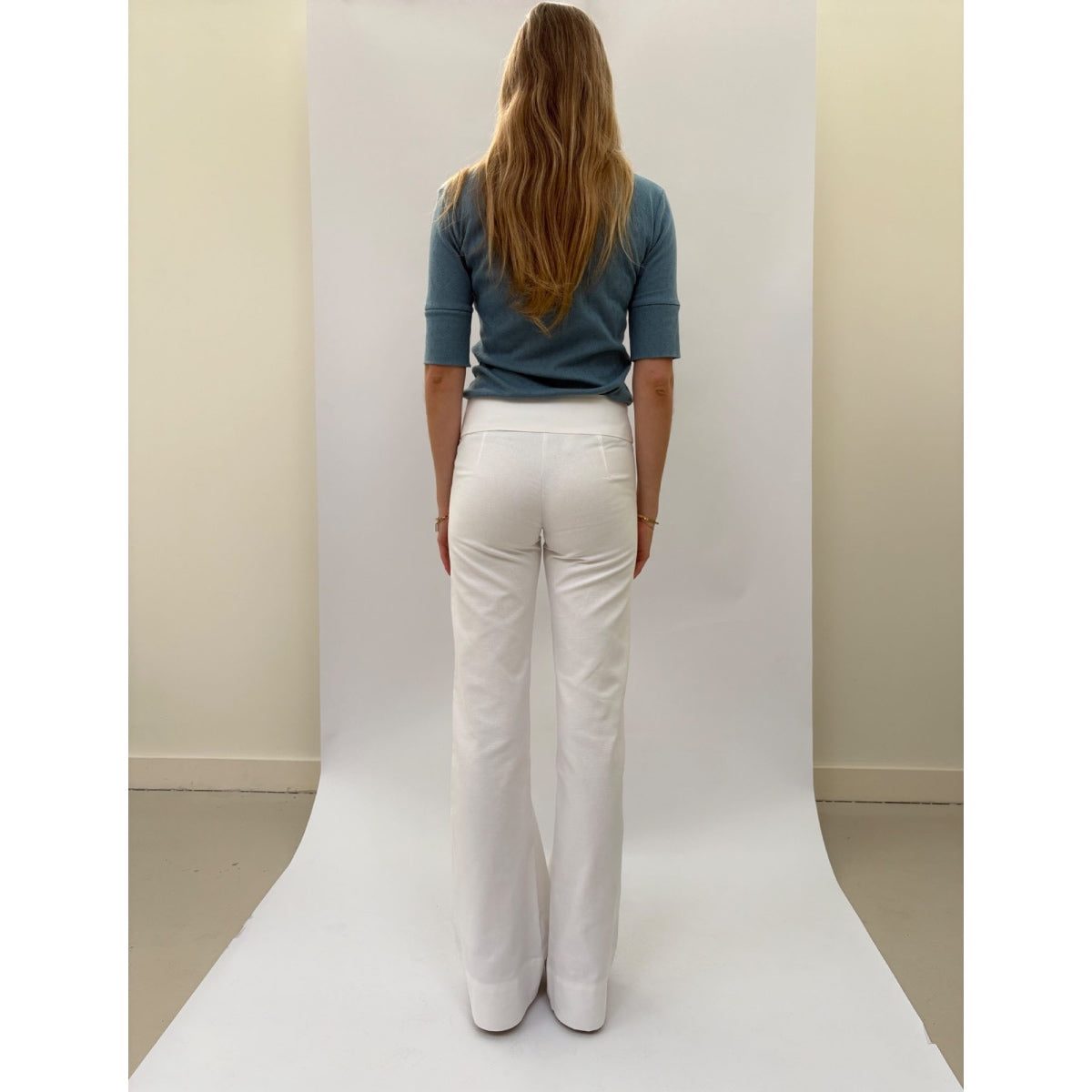 *NEW* Low Rise Trousers White
