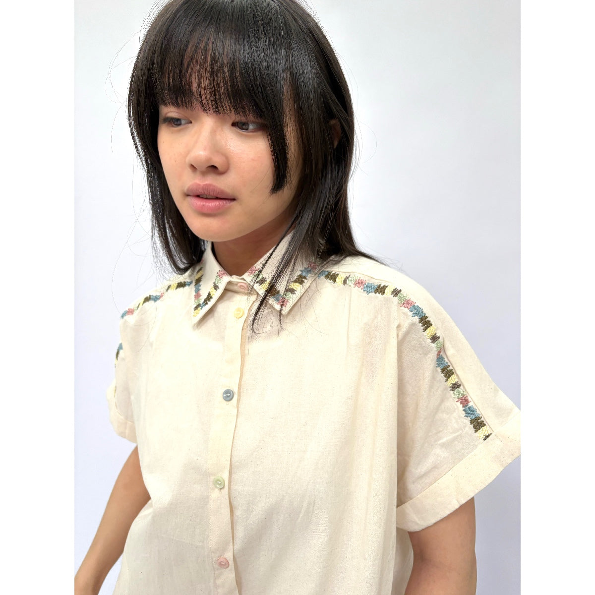*NEW STYLE* Cameo Embroidered Shirt