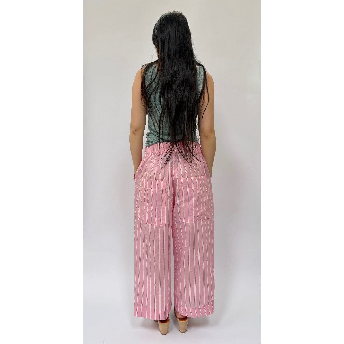 *NEW* Cotton Stripe  PJ-Style Pants Pink