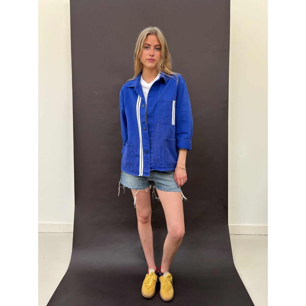 *NEW* Blue Workwear Jacket White Stripes