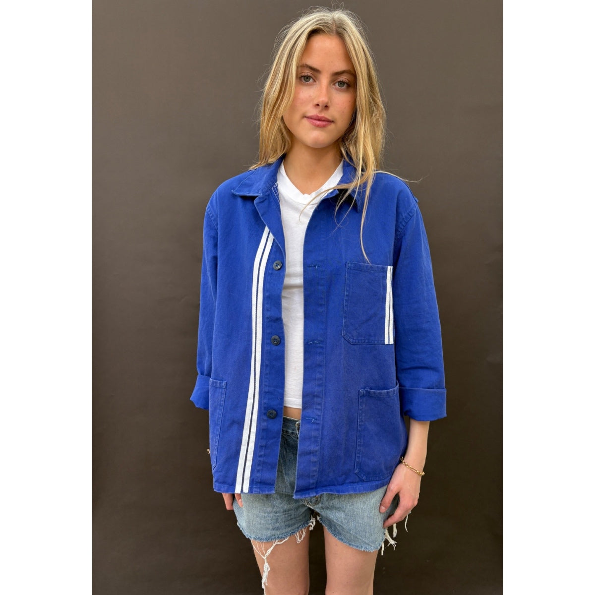 *NEW* Blue Workwear Jacket White Stripes