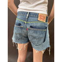 *NEW* Zig Zag Levi's Cut Offs with Satin Stitch