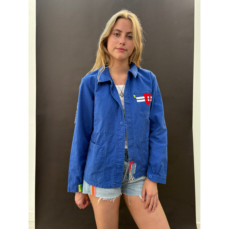 *NEW* Blue Patched Workwear Jacket
