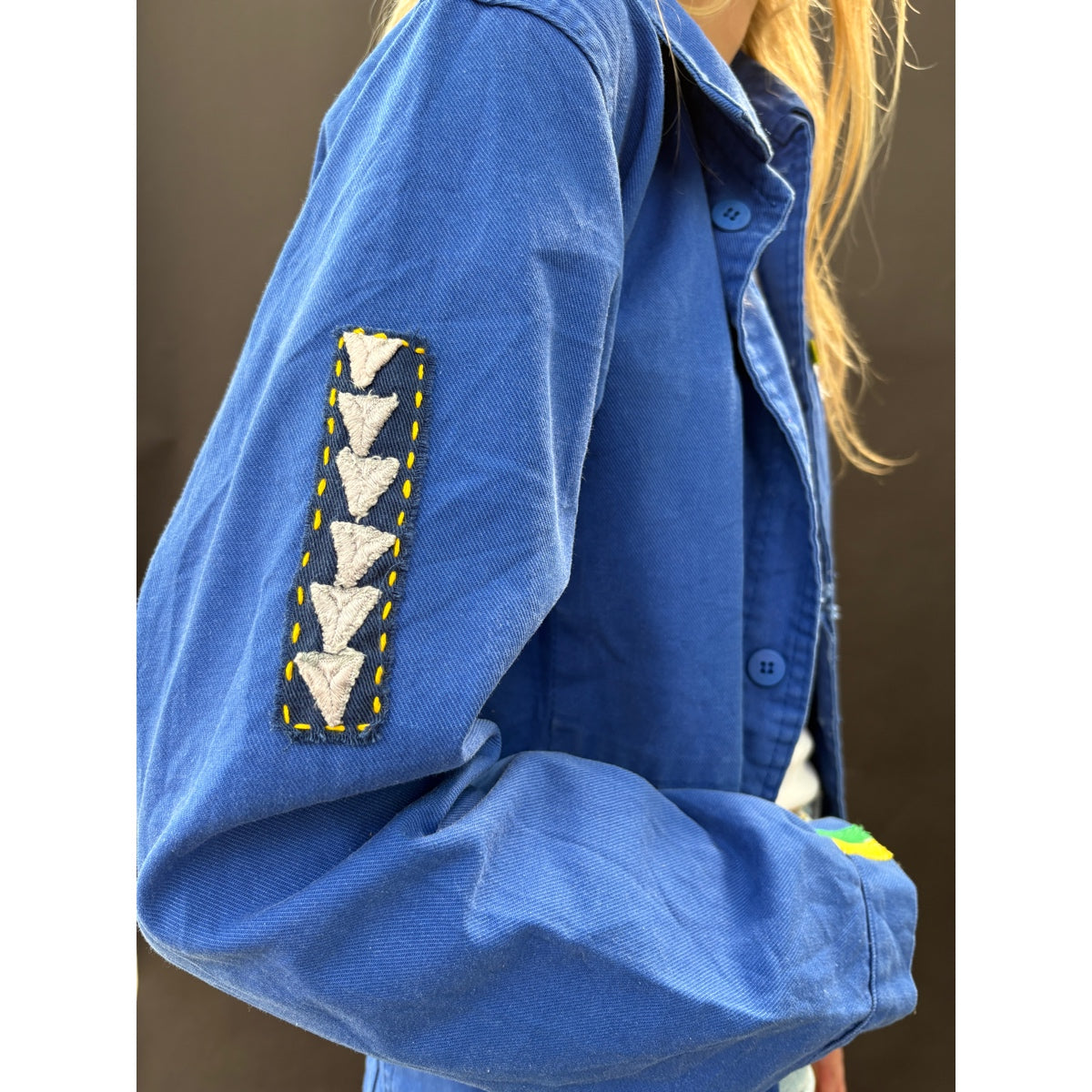 *NEW* Blue Patched Workwear Jacket