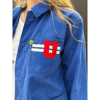 *NEW* Blue Patched Workwear Jacket