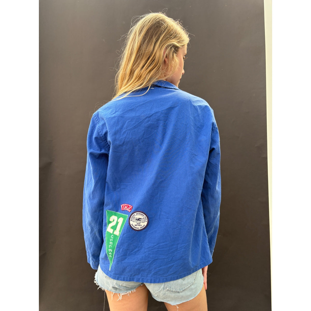 *NEW* Blue Patched Workwear Jacket