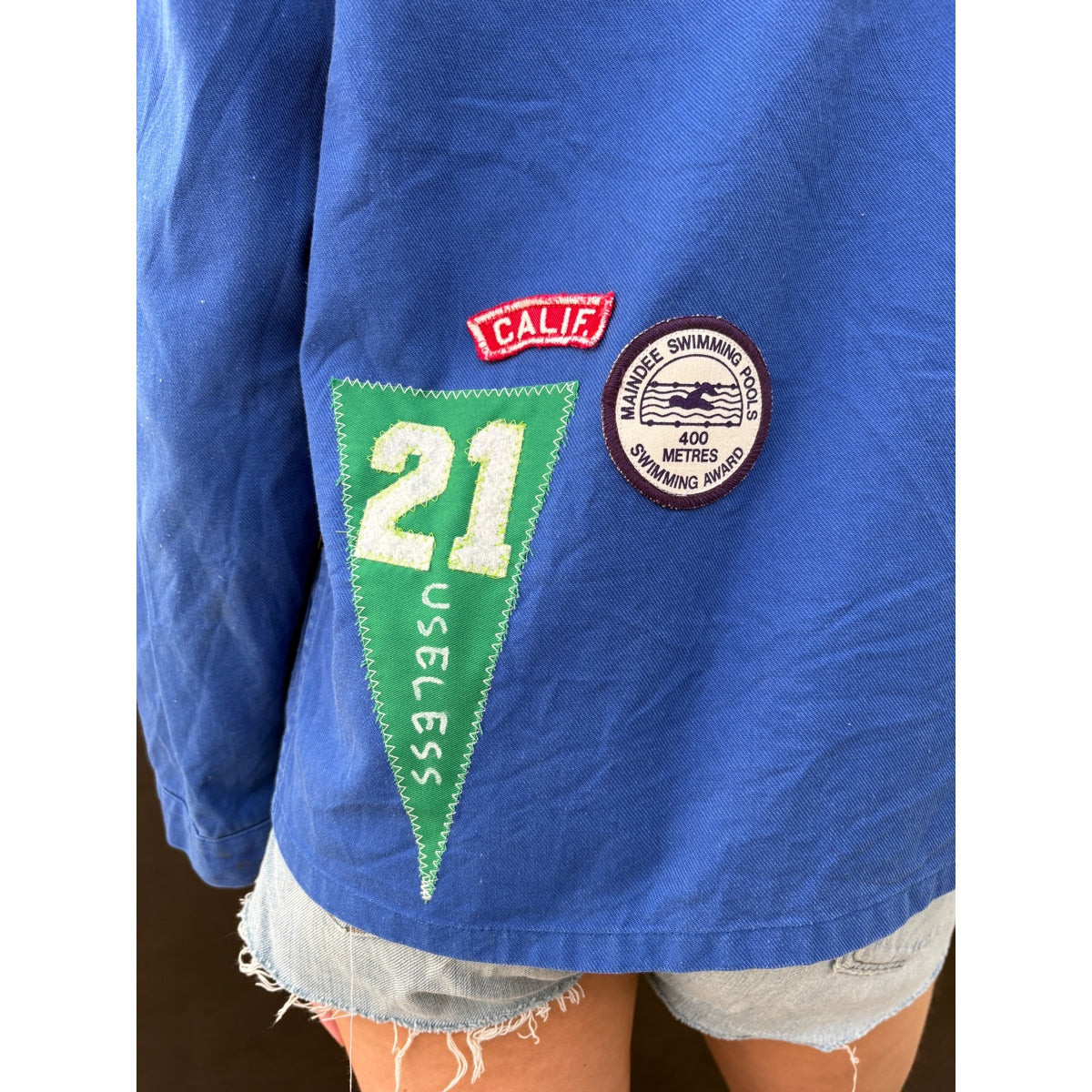 *NEW* Blue Patched Workwear Jacket
