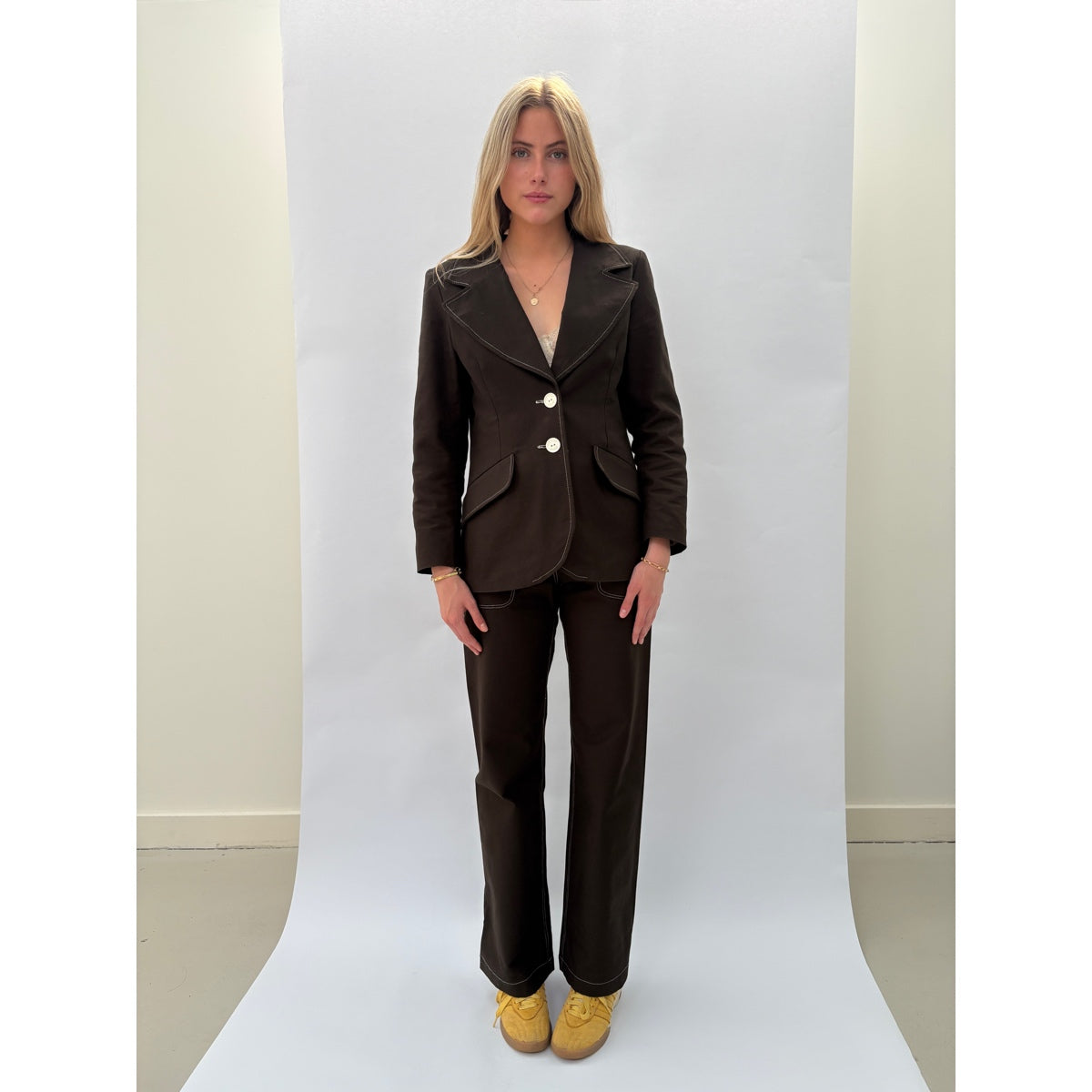 *SS26!* Topstitched Melrose Chocolate