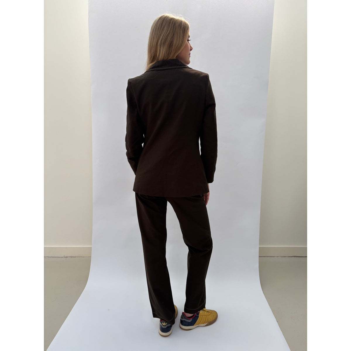 *SS26!* Topstitched Susan Jacket Chocolate