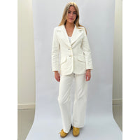 *SS26!* Topstitched Susan Jacket Off White