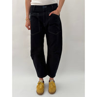 *SS26!* Topstitched Barrel Navy