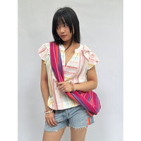 *NEW* Stripe Sling Bag Pink