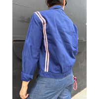*NEW* Blue Workwear Jacket Pink Stripes