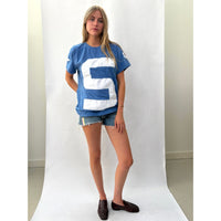 *NEW* Cornflower Blue Letterman T