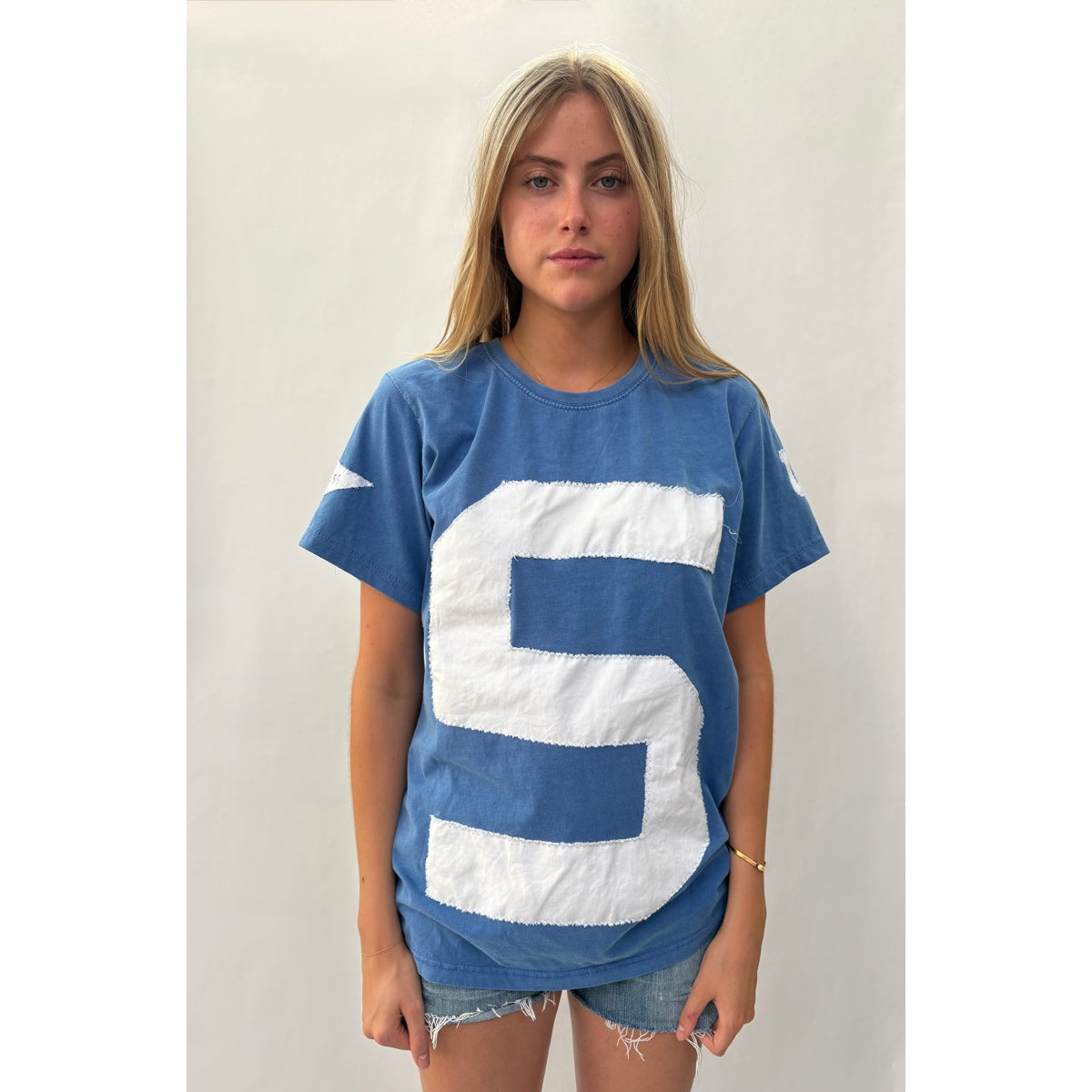 *NEW* Cornflower Blue Letterman T