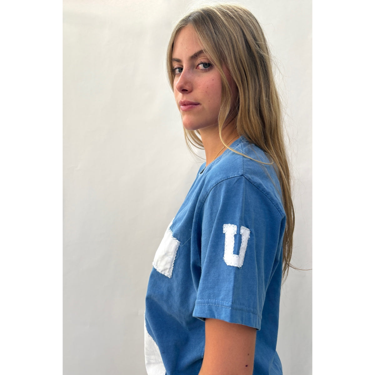 *NEW* Cornflower Blue Letterman T