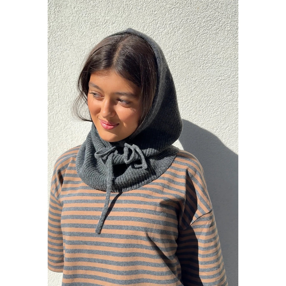 Cashmere Balaclava Dark Grey