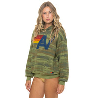 AV Logo Pullover Hoodie Relaxed Camo