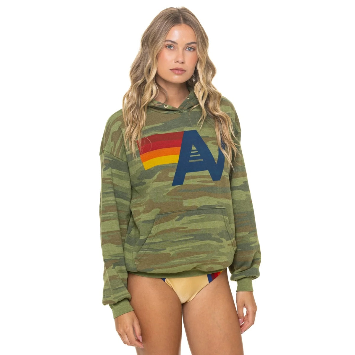 AV Logo Pullover Hoodie Relaxed Camo