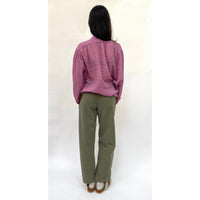 Raspberry Ruffle Shirt