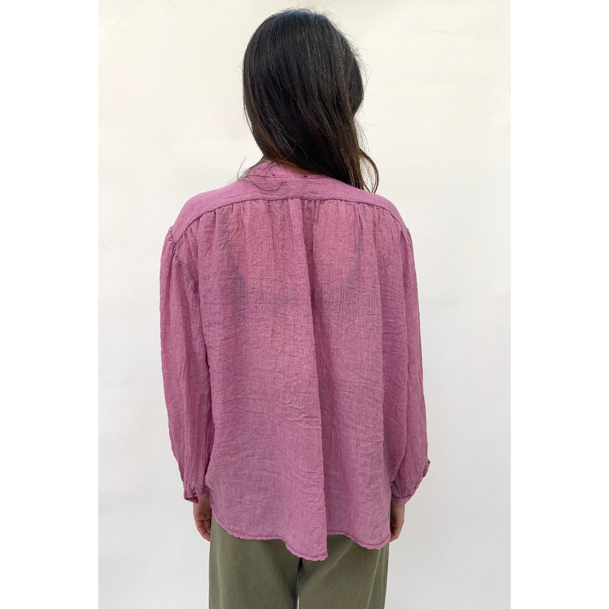 Raspberry Ruffle Shirt