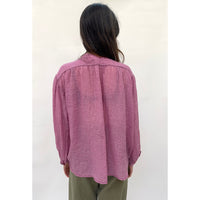 Raspberry Ruffle Shirt