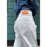 *NEW* Useless White Levis Zig Zag Stitching
