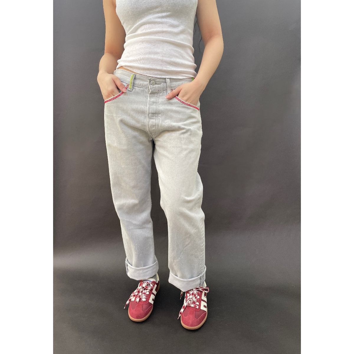*NEW* Useless Pale Levi's Zig Zag Stitching