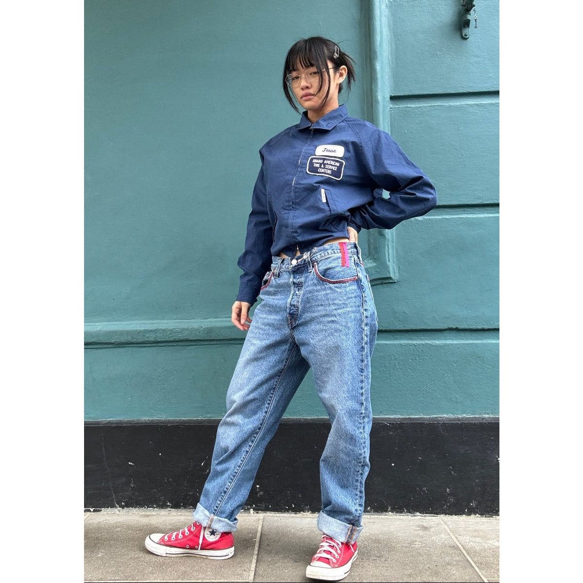 *NEW* Useless Blue Levis Zig Zag Stitching