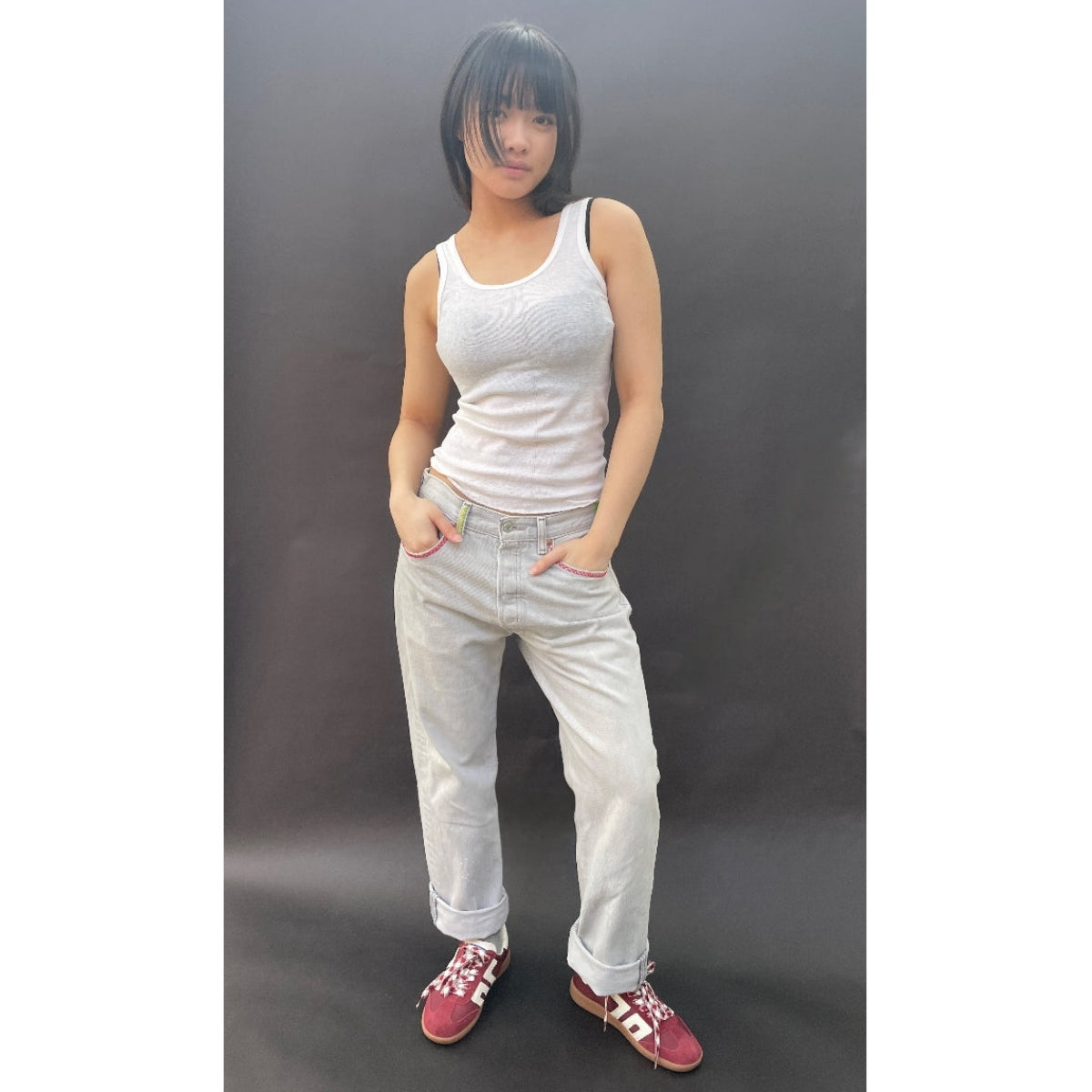 *NEW* Useless Pale Levi's Zig Zag Stitching
