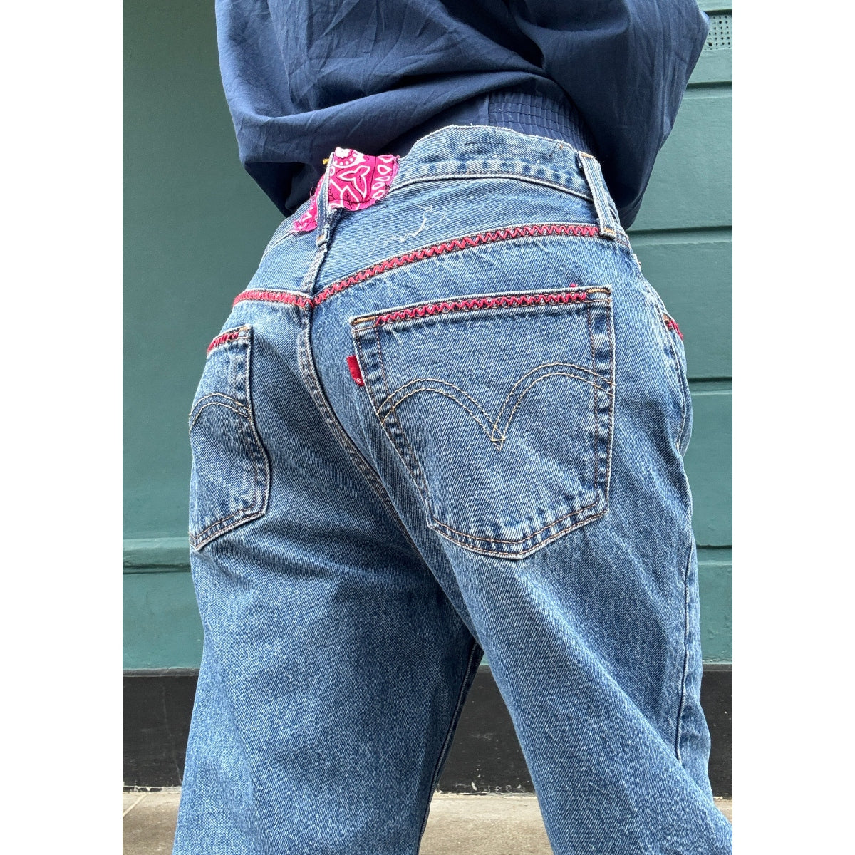 *NEW* Useless Blue Levis Zig Zag Stitching