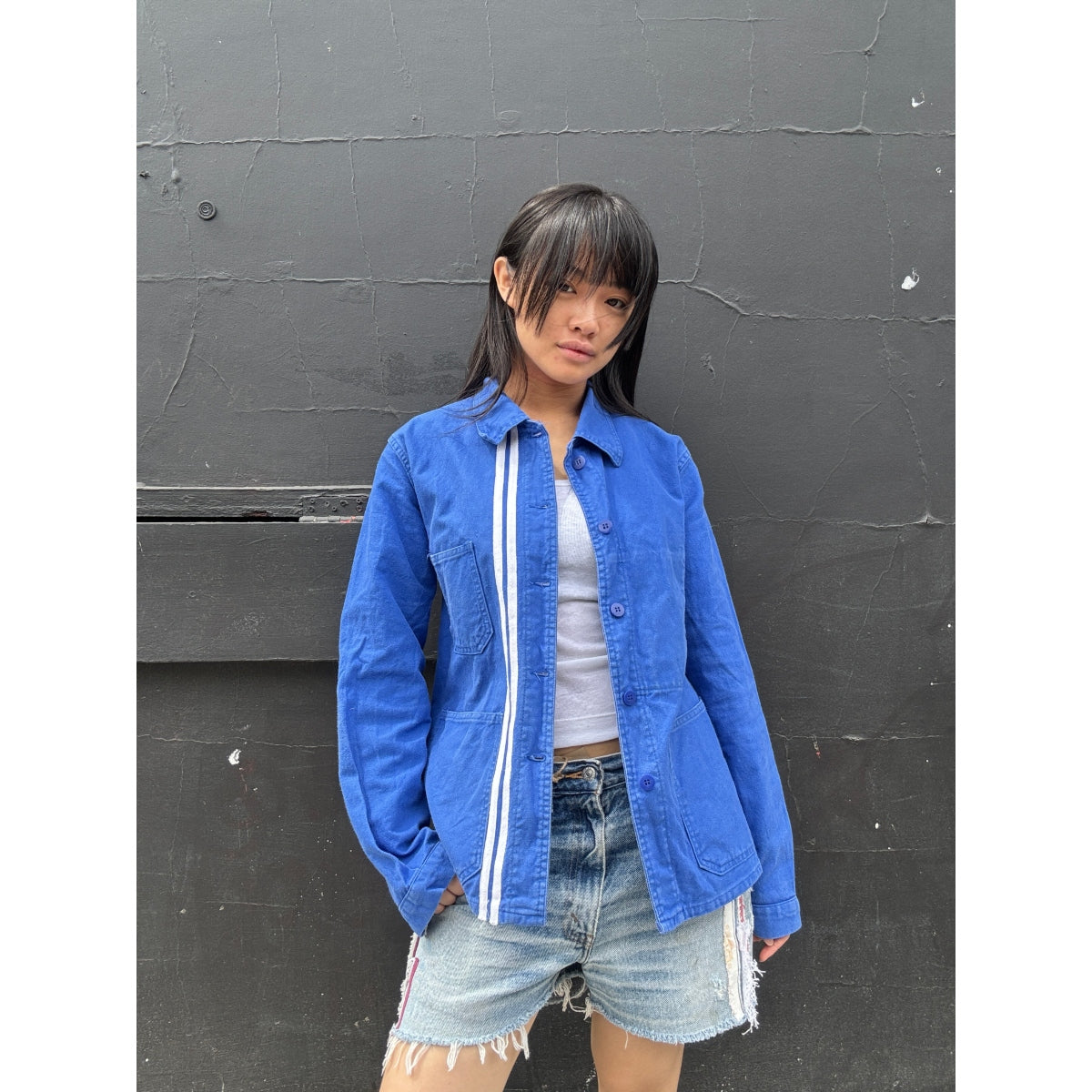 *NEW* Blue Workwear Jacket White Stripes