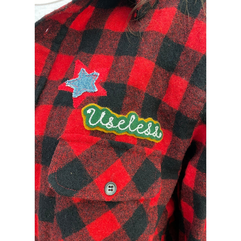 *NEW* Useless Red And Black Plaid Shirt