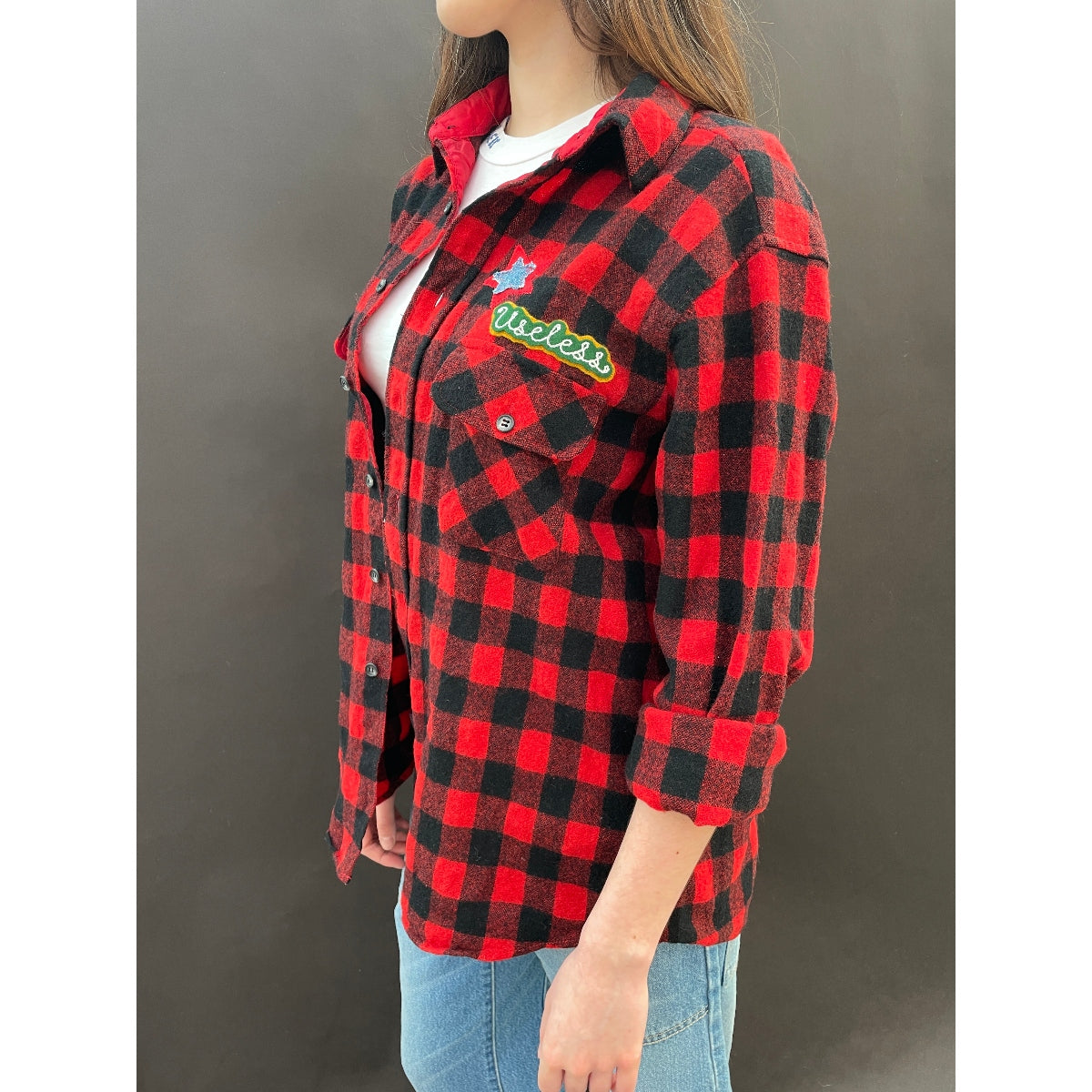*NEW* Useless Red And Black Plaid Shirt