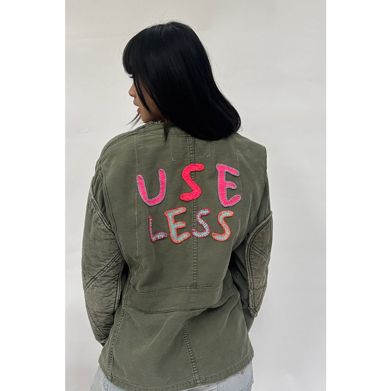 Useless Army Jacket With Appliqué