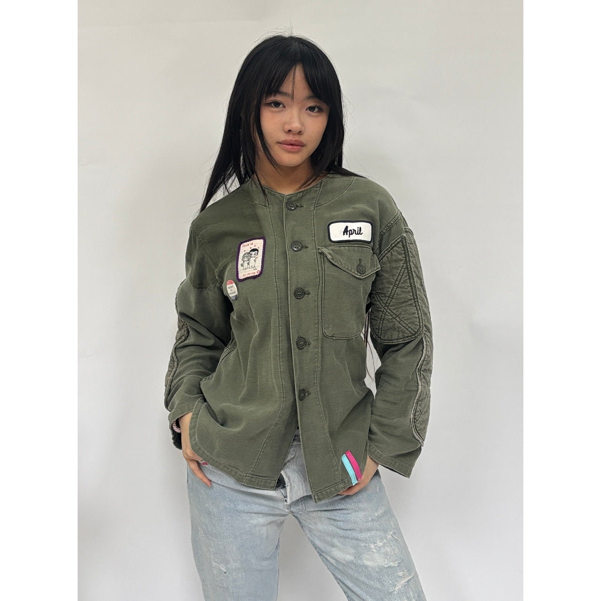 Useless Army Jacket With Appliqué