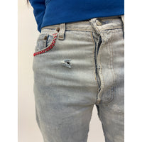 Useless Pale Blue Patched Vintage Levis