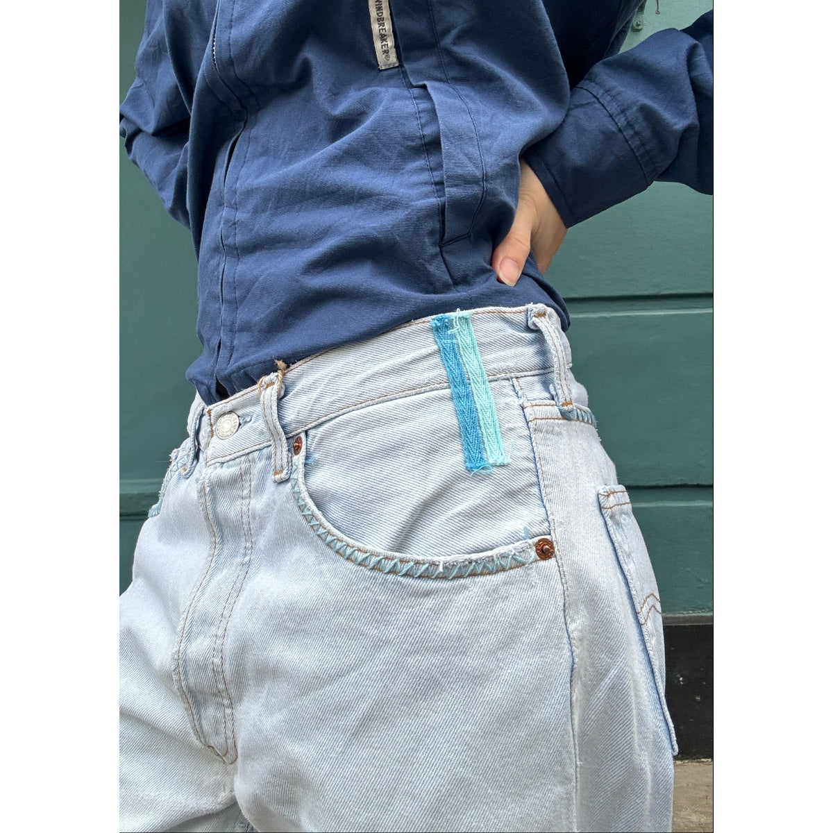 *NEW* Useless Pale Blue Levis Zig Zag Stitching