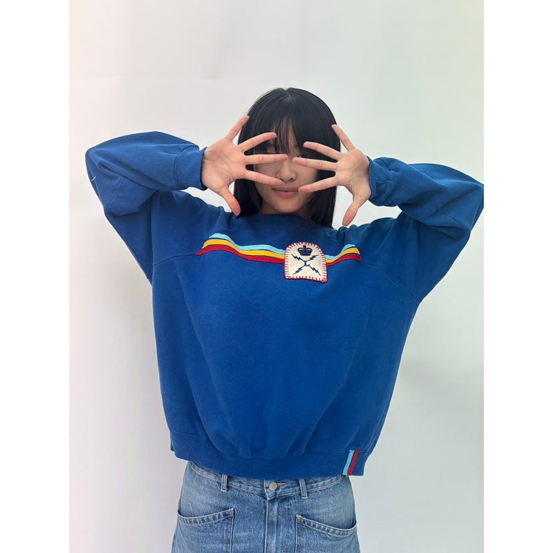 Useless Blue Stripe Sweatshirt