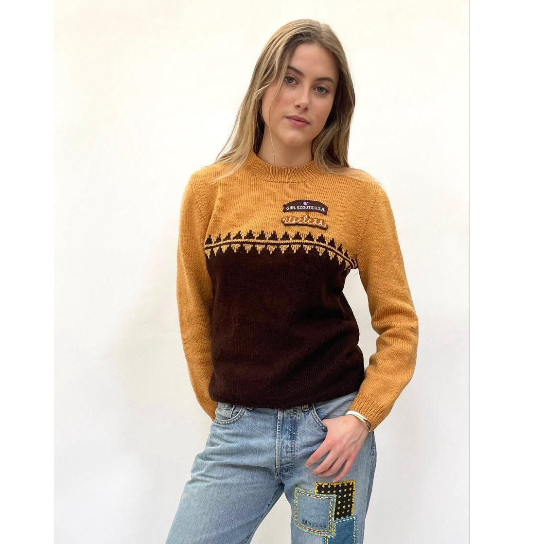 Useless Patched Vintage Knit