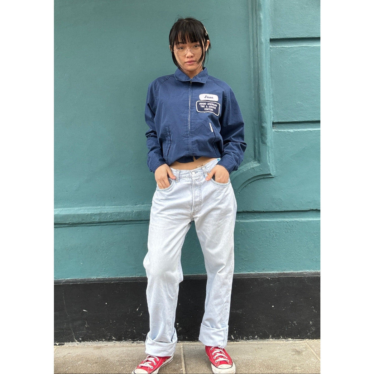 *NEW* Useless Pale Blue Levis Zig Zag Stitching