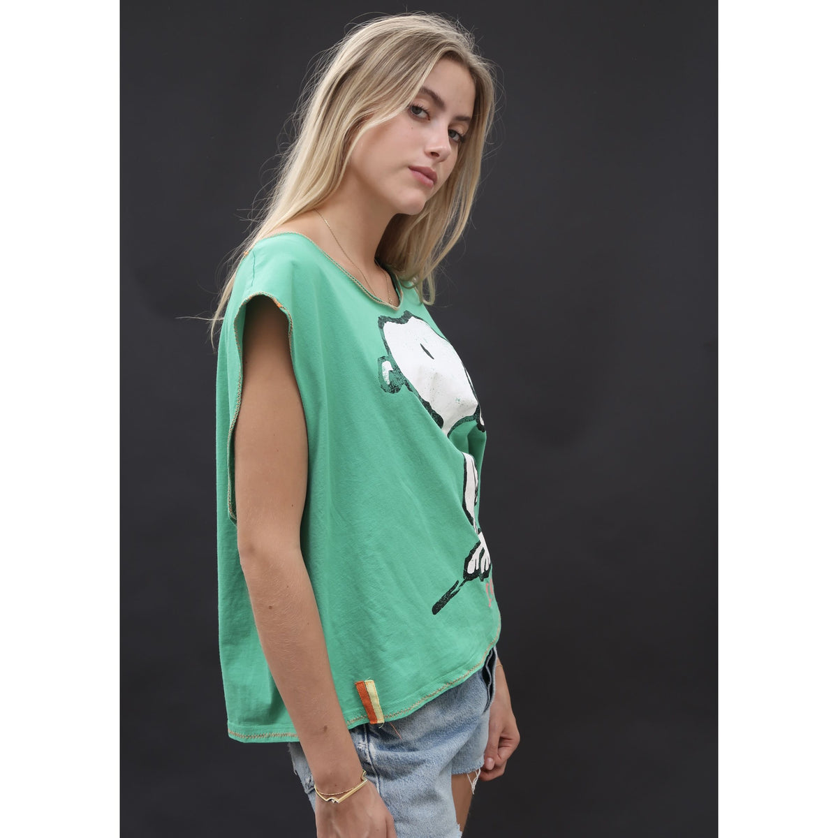 Useless Snoopy T Shirt Green