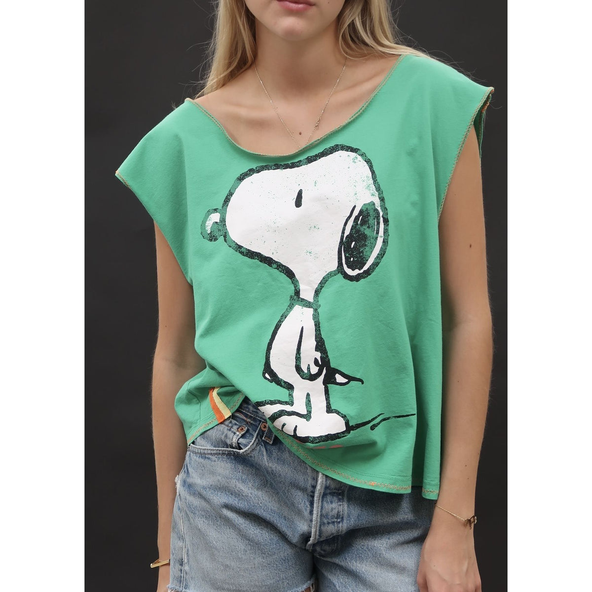 Useless Snoopy T Shirt Green
